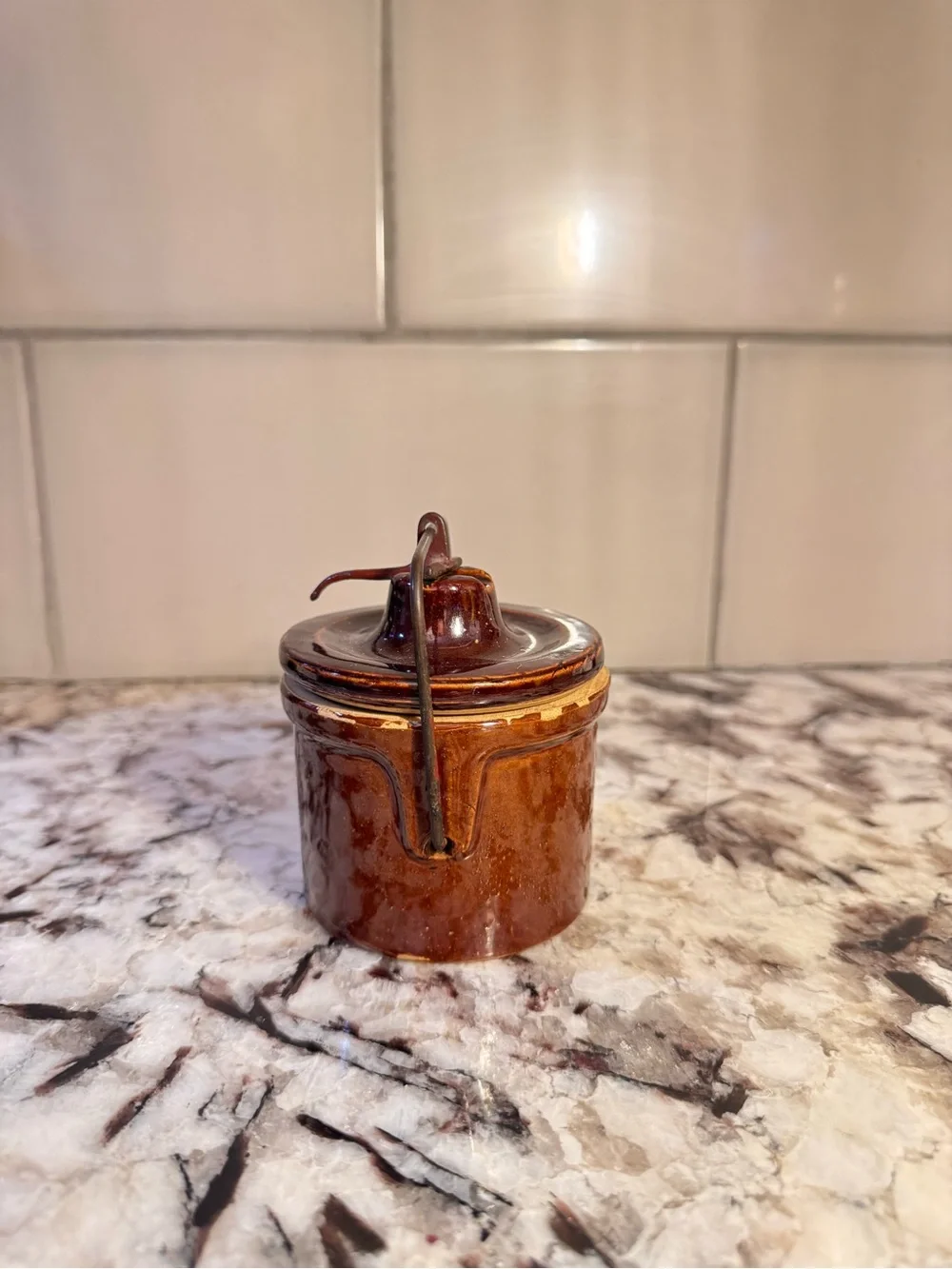 Western Stoneware Co. Monmouth Illinois Brown Stoneware Crock Jar